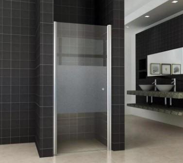 Wiesbaden Partly nisdeur links 90 x 200 cm x 8 mm nano, Doe-het-zelf en Verbouw, Sanitair, Bad, Nieuw, Chroom, Ophalen of Verzenden