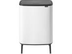 Brabantia Bo Touch Bin Hi Prullenbak - 60 liter - White, Verzenden, Zo goed als nieuw