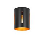 Design plafondlamp zwart met gouden binnenkant - Yana, Nieuw, Design