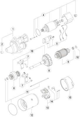 Starter Deutz 4.2 kw - 10T, Zakelijke goederen, Agrarisch | Onderdelen | Banden, Velgen en Assen, Verzenden