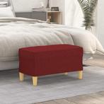 vidaXL Bankje 70x35x41 cm stof wijnrood, Huis en Inrichting, Banken | Bankstellen, Verzenden, Nieuw, Stof, Minder dan 150 cm