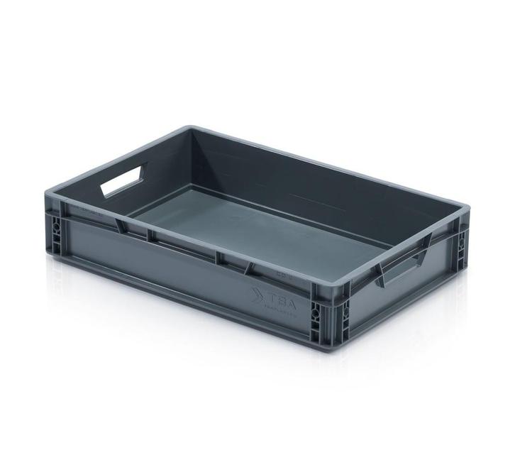 Stapelbak 600x400x120mm, grijs, vlakke bodem, open, Doe-het-zelf en Verbouw, Overige Doe-het-zelf en Verbouw, Nieuw, Ophalen of Verzenden