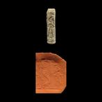 Babylonisch Faience versierde cilinderzegel - 4.2 cm (Zonder, Antiek en Kunst