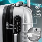 Kofferset - 3 delig - Trolley - Reiskofferset - Grijs - KESS, Verzenden, Zo goed als nieuw