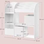 Kinder Boekenkast met Speelgoedopslag en Opbergdozen – 3-in-, Verzenden, Nieuw