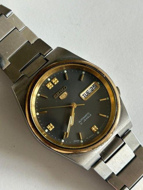 Seiko - 5 Day Date - SERVICED - Zonder Minimumprijs -, Sieraden, Tassen en Uiterlijk, Horloges | Antiek