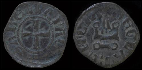 1301-1306ad Crusader Archaia Philip of Savoy billon denie..., Postzegels en Munten, Munten | Europa | Niet-Euromunten, Verzenden