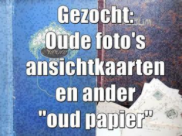 Gezocht: oude fotoalbums, ansichten, folders, brieven enz. beschikbaar voor biedingen