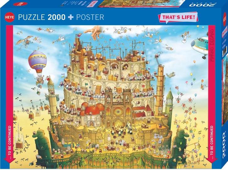 Thats Life - High Above Puzzel (2000 stukjes) | Heye -, Hobby en Vrije tijd, Denksport en Puzzels, Nieuw, Verzenden