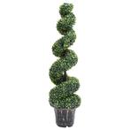 vidaXL Kunstplant met pot buxus spiraal 117 cm groen, Verzenden, Nieuw