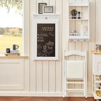 2dekans | SoBuy FWT03-PF Eettafel inklapbaar met krijtbord-, Huis en Inrichting, Ophalen of Verzenden, Zo goed als nieuw