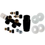 Riko Set Theromstatisch Onderblok Haaks-Links Mat Zwart, Doe-het-zelf en Verbouw, Verwarming en Radiatoren, Ophalen of Verzenden