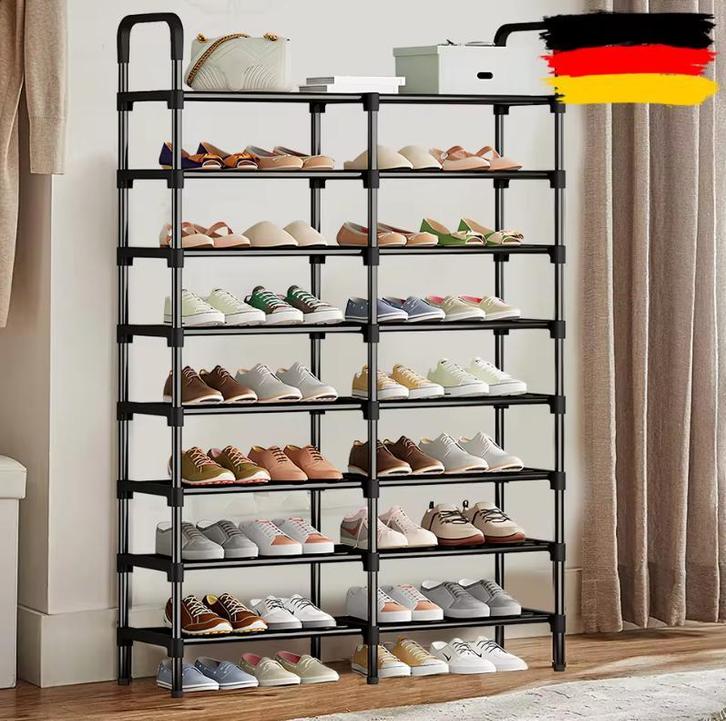 Schoenenrek 8 Lagen – Hoog Schoenenrek 86×28×140 cm, Huis en Inrichting, Kasten | Schoenenkasten, Nieuw, Verzenden