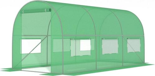 Tuinkas 3x2x2 meter - 6m2 - metalen frame met groene PE-f..., Tuin en Terras, Kassen, Nieuw, Ophalen of Verzenden