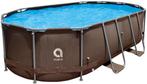 Zwembad - Avenli - 427x275x100 cm Rattan-look complete set, Ophalen of Verzenden, Nieuw