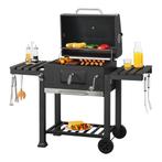 Houtskool BBQ Arnad met deksel 105x135x47,5 cm zwart casa.pr, Verzenden, Nieuw