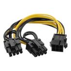 PC Voedingskabel - PCIe 6-pins (v) - 2x PCIe 8-pins (6+2), Computers en Software, Verzenden, Nieuw