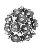 Zilveren Boterbloemen bol met swarovski kristallen Art No..., Nieuw, Verzenden
