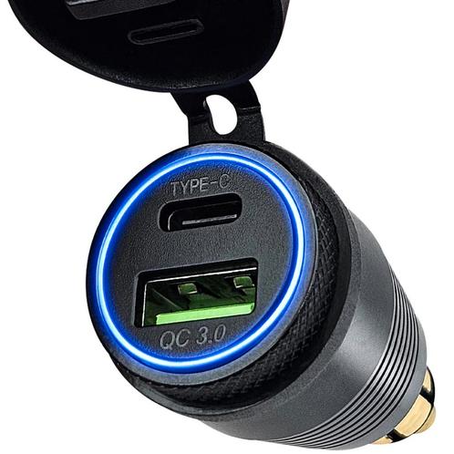 Orbit Electronic DIN Hella USB/USB C lader - snellader - 2, Auto diversen, Auto-accessoires, Nieuw, Verzenden