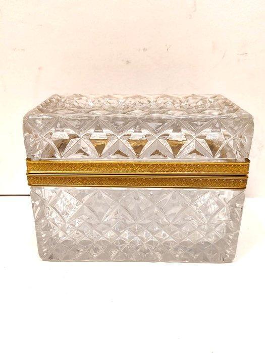 Sieradendoos - Portagioie scrigno per gioielli in cristallo, Antiek en Kunst, Antiek | Glas en Kristal