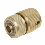 Silverline Messing snelkoppeling met waterstop - 1/2 inch..., Tuin en Terras, Tuinslangen, Ophalen of Verzenden, Nieuw