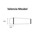 Badmeubel AQS Valencia Carrara Mat 150 cm Solid Surface, Nieuw, Ophalen of Verzenden