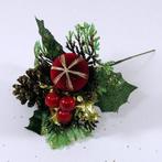 Kerstbijsteker Rood Goud Bal Dennenappel Besjes doos, Huis en Inrichting, Ophalen of Verzenden, Nieuw