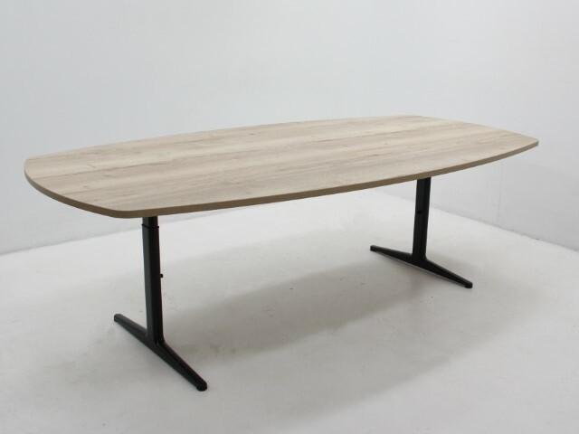 Vergadertafel 240x90/120 cm - Deens ovaal halifax eik -, Huis en Inrichting, Tafels | Eettafels, Ophalen of Verzenden