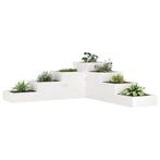 vidaXL Plantenbak 4-laags 106x104,5x36 cm massief grenenhout, Tuin en Terras, Bloembakken en Plantenbakken, Verzenden, Nieuw, Hout