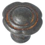 Knop 25mm bloem ijzer geroest, Doe-het-zelf en Verbouw, Hang- en Sluitwerk, Ophalen of Verzenden, Nieuw