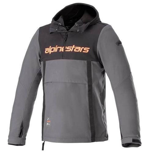 Alpinestars Sherpa Hoodie Zwart Tar Grijs Rood Fluo, Motoren, Kleding | Motorkleding, Heren, Nieuw met kaartje, Jas | textiel