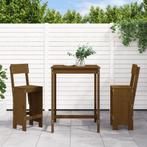 vidaXL 3-delige Tuinbarset massief grenenhout honingbruin, Tuin en Terras, Verzenden, Nieuw, 3 zitplaatsen