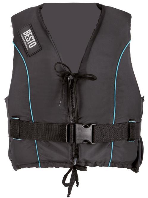 Besto Dinghy Zipper 50N zwemvest - Zwart/Blauw S, Watersport en Boten, Watersportkleding, Nieuw, Verzenden