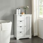 [en.casa] Badkamerkast Karlsøy 80x55x30 cm wit, Huis en Inrichting, Badkamer | Badkamermeubels, Verzenden, Nieuw