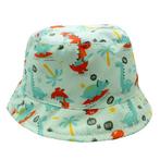 Vissershoedje / Zonnehoedje Baby&Kind - Lichtgroen Dinosauru, Ophalen of Verzenden, Nieuw