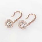 Hangoorbellen - 14 karaat Roségoud - 2.10ct. tw. Diamant