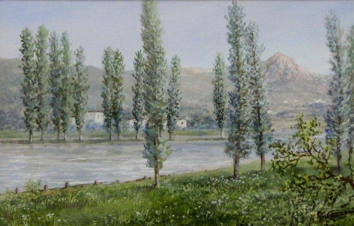 Giuseppe Cecconi (1877-?) - Paesaggio, Antiek en Kunst, Kunst | Schilderijen | Klassiek