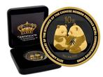 China. 10 Yuan 2009 Panda Jubiläumsausgabe - Gold Black