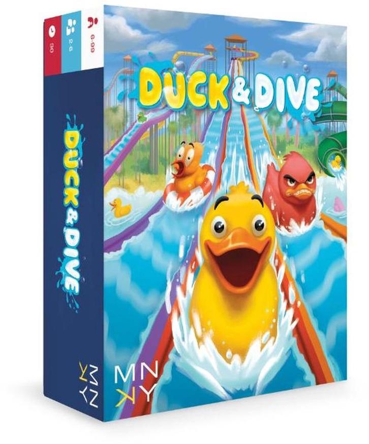 Duck en Dive | MNKY Entertainment - Gezelschapsspellen, Hobby en Vrije tijd, Gezelschapsspellen | Bordspellen, Nieuw, Verzenden