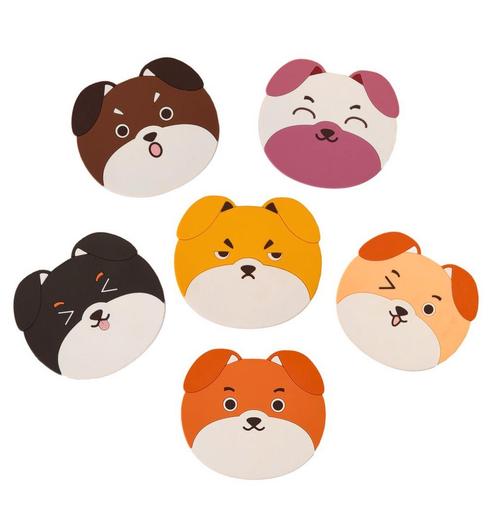 Fako Bijoux® - Honden Onderzetters - Onderzetters Voor, Huis en Inrichting, Keuken | Keukenbenodigdheden, Verzenden
