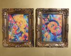Ksavera - Avantgarde B114 - diptych in gold frame, Huis en Inrichting, Nieuw