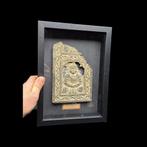 Curiosity cabinet - Real Buddha carved in stone bas-relief