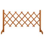 vidaXL Tuinlatwerk 120x60 cm massief vurenhout oranje, Tuin en Terras, Schuttingen, Verzenden, Nieuw, Hout, Minder dan 1 meter