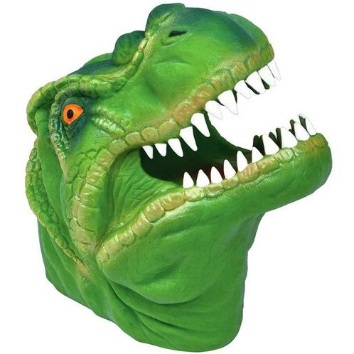 Handpop Dino T-Rex Groen - 12x9x12,5cm NIEUW, Kinderen en Baby's, Speelgoed | Poppen, Nieuw, Ophalen of Verzenden