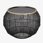 Set Bijzettafels - Livion Kanka - Rond - 55cm - Zwart -, Huis en Inrichting, Tafels | Eettafels, Ophalen of Verzenden, Nieuw, Overige materialen