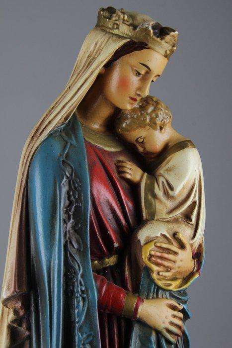 Beeld, Sedes Sapientiae - 45 cm - Gips, Antiek en Kunst, Kunst | Niet-Westerse kunst