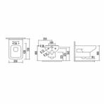 Wandcloset Creavit Design met Bidet Keramiek Wit (Excl., Doe-het-zelf en Verbouw, Sanitair, Ophalen of Verzenden, Nieuw
