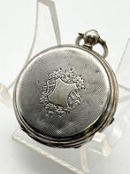 Cilindro Argento . Quadrante bicolore . 4 Rubis . Chiavetta, Sieraden, Tassen en Uiterlijk, Horloges | Heren, Nieuw