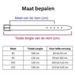 Houtkamp Suede Leren Unisex Riem - Blauw - Maat 115, Verzenden, Nieuw