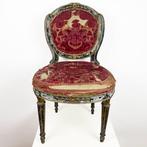 Stoel - Polychroom hout, Verguld hout